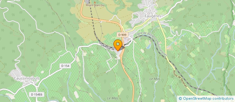 localisation de l'entreprise LES CRUS FAUGERES DISTRIBUTION à FAUGERES
