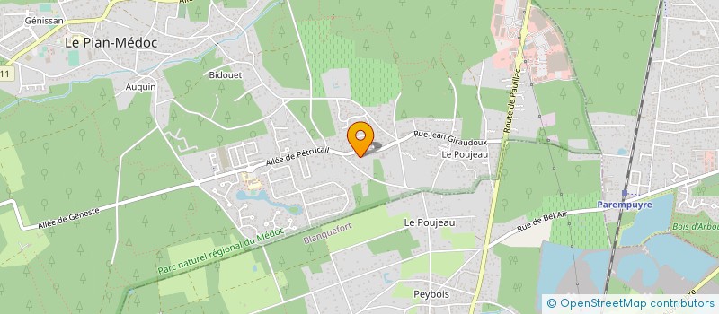 localisation de l'entreprise LES CUGNOTS à LE PIAN-MEDOC