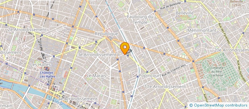 localisation de l'entreprise LES CUIRS FOURNIER à PARIS