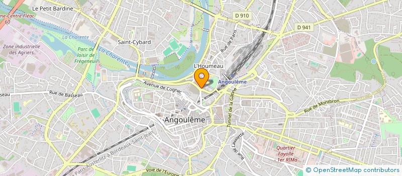 localisation de l'entreprise LES CUISINES D'ALEXANDRE VASLIN à ANGOULEME