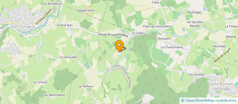 localisation de l'entreprise LES CUISINES D'ANNE-LISE à SAINT-ROMAIN-DE-POPEY