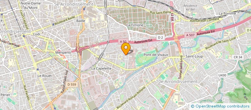 localisation de l'entreprise LES CUISINES D'ARTHUR  MARSEILLE