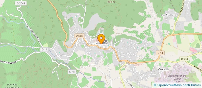 localisation de l'entreprise LES CUISINES D'AUTREFOIS  GRIMAUD