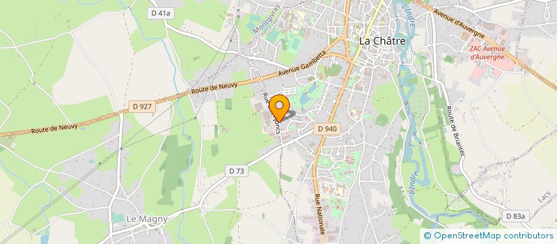 localisation de l'entreprise LES CUISINES DE CHRISTINE à LA CHATRE