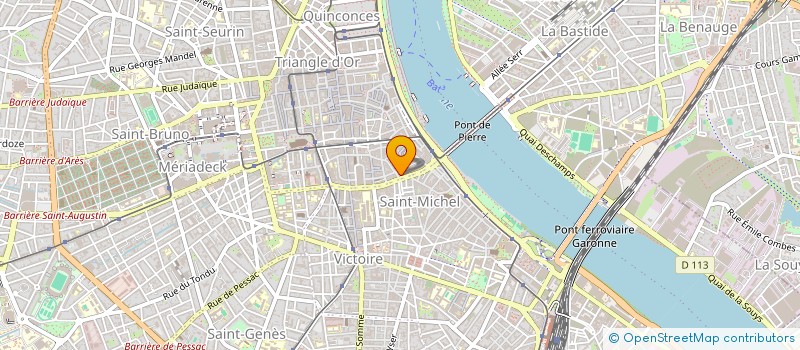 localisation de l'entreprise LES CUISINES DE COLETTE  BORDEAUX