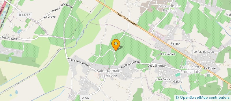 localisation de l'entreprise LES CUISINES DE FLORENCE  SAINT-ROMAIN-LA-VIRVEE