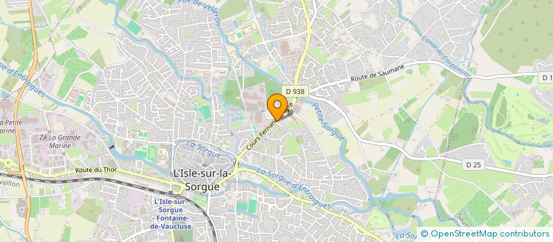 localisation de l'entreprise LES CUISINES DE L'ISLE à L'ISLE-SUR-LA-SORGUE