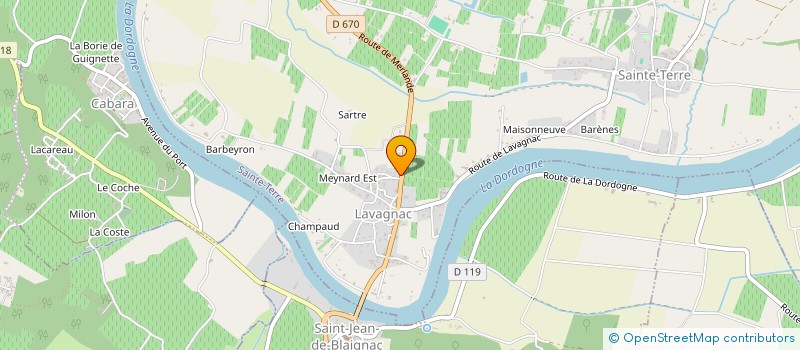 localisation de l'entreprise LES CUISINES DE MAITE à SAINTE-TERRE