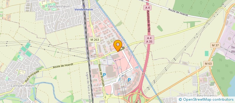 localisation de l'entreprise LES CUISINES DE VENDENHEIM à VENDENHEIM