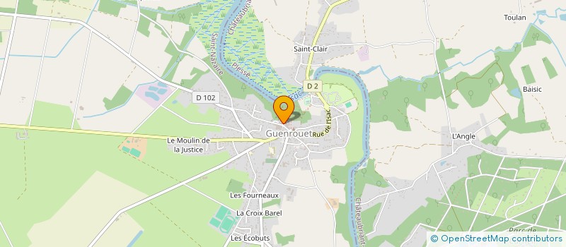 localisation de l'entreprise LES CUISINES DU CHENE à GUENROUET