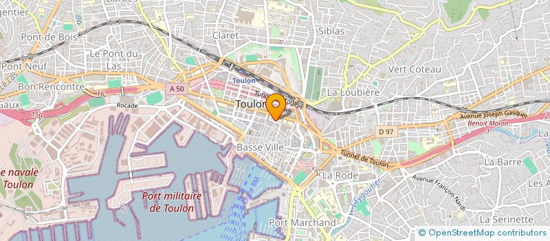 localisation de l'entreprise LES CUISINES MODERNES ANCIENS ETS V MONESTEL  TOULON