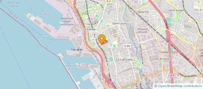 localisation de l'entreprise LES CUISTOTS DU COEUR à MARSEILLE