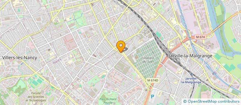 localisation de l'entreprise LES CULS DE BOUTEILLES  VANDUVRE-LES-NANCY