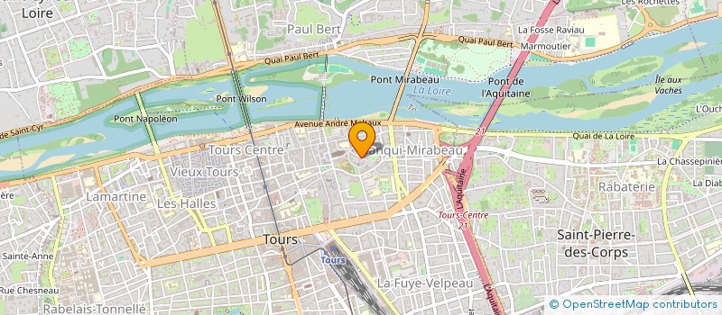 localisation de l'entreprise LES CULS-TERREUX !  TOURS