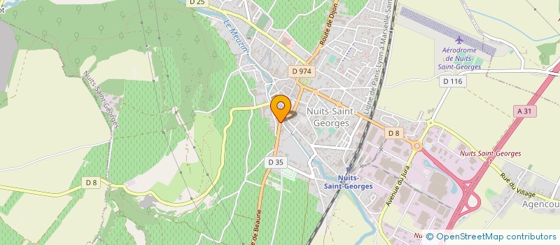 localisation de l'entreprise LES CULTIVATEURS à NUITS-SAINT-GEORGES