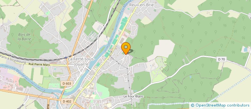 localisation de l'entreprise LES CULTIVORES FERTOIS à LA FERTE-SOUS-JOUARRE