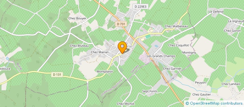 localisation de l'entreprise LES CULTUR'AILES DE BURIE  BURIE