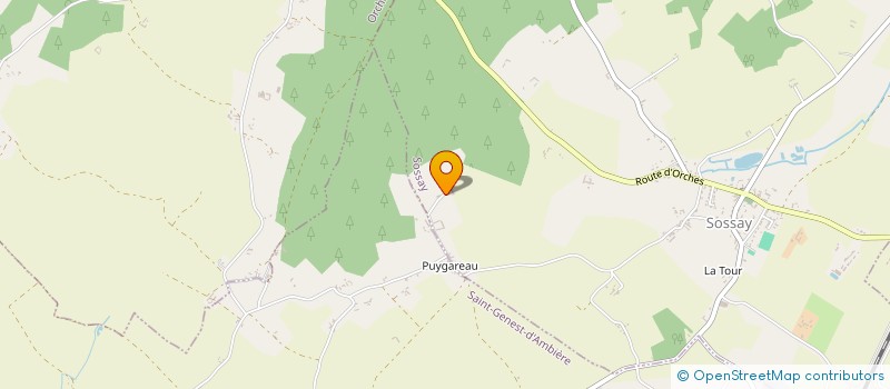 localisation de l'entreprise LES CULTURES DE PUYGARREAU  SOSSAIS