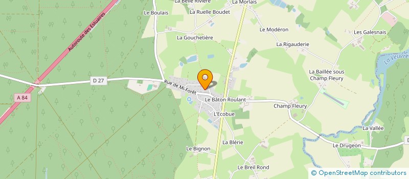 localisation de l'entreprise LES CURIEUX DE NATURE A LIFFRE  LIFFRE