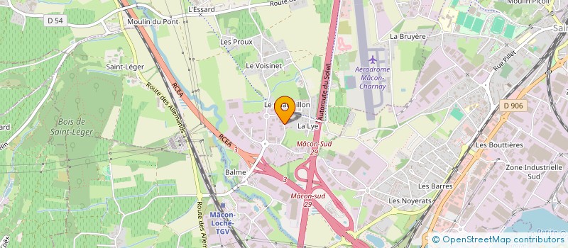 localisation de l'entreprise LES CURSIVES à CHARNAY-LES-MACON