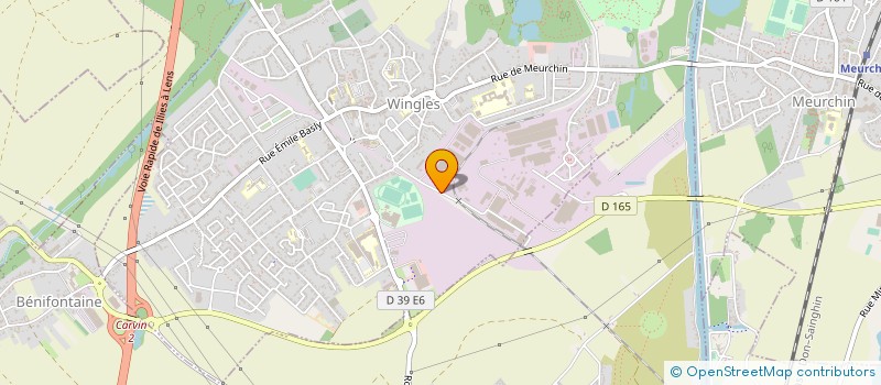 localisation de l'entreprise LES CUVES DU NORD  WINGLES