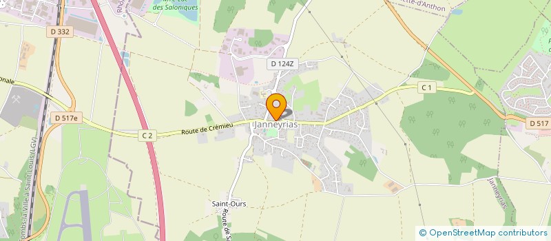 localisation de l'entreprise LES CYCAS  JANNEYRIAS