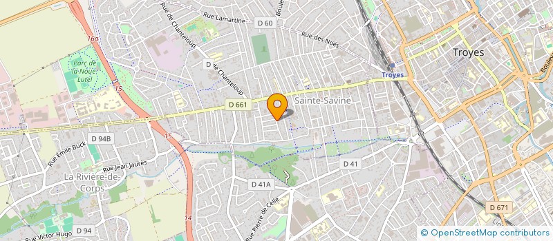 localisation de l'entreprise LES CYCLADES  SAINTE-SAVINE