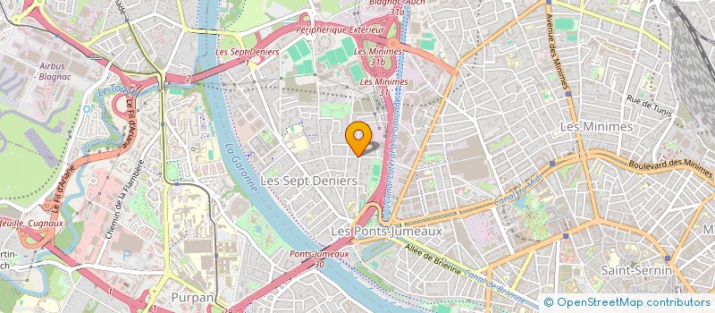 localisation de l'entreprise LES CYCLADES à TOULOUSE
