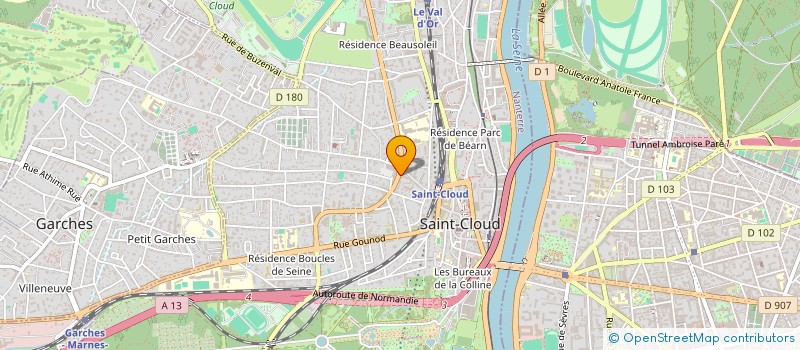 localisation de l'entreprise LES CYCLADES à SAINT-CLOUD
