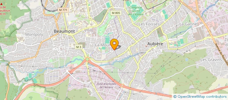 localisation de l'entreprise LES CYCLADES  BEAUMONT