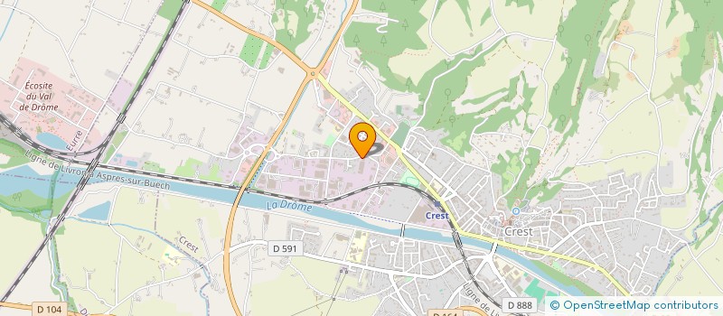 localisation de l'entreprise LES CYCLAMENS  CREST