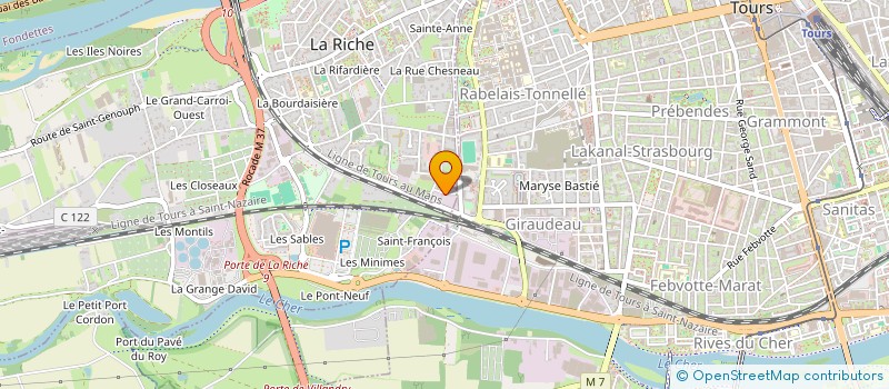 localisation de l'entreprise LES CYCLAMENS  LA RICHE