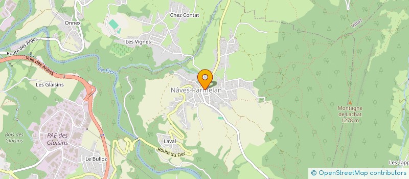 localisation de l'entreprise LES CYCLAMENS  NAVES-PARMELAN