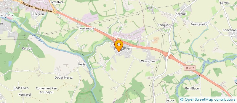 localisation de l'entreprise LES CYCLES LE BON  PLOULEC'H