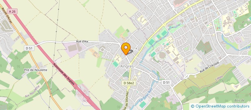 localisation de l'entreprise LES CYCLO-RANDONNEURS ANGROIS à ANGRES