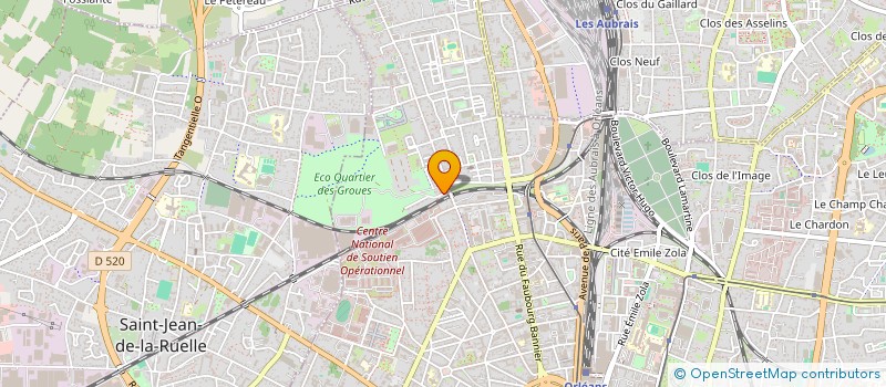 localisation de l'entreprise LES CYCLOPOSTEURS à ORLEANS