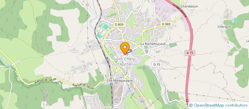 localisation de l'entreprise LES CYCLOS DE HAUTE LOZERE à SAINT-CHELY-D'APCHER