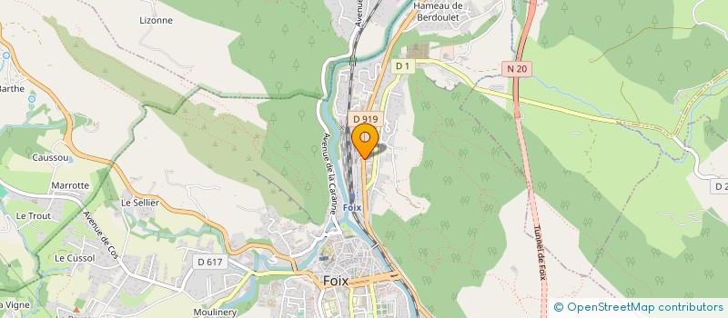 localisation de l'entreprise LES CYCLOS FUXEENS à FOIX