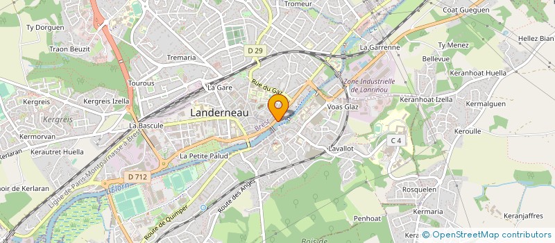 localisation de l'entreprise LES CYCLOTOURISTES LANDERNEEN à LANDERNEAU