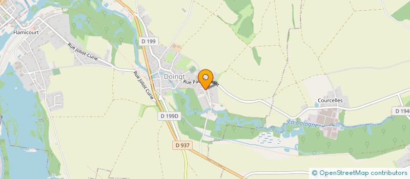 localisation de l'entreprise LES CYGNES  DOINGT