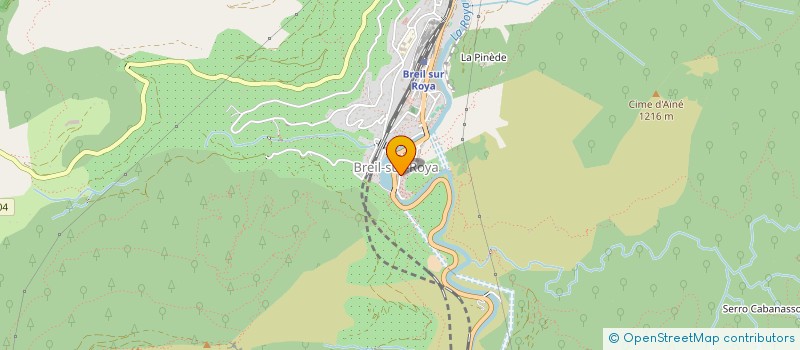 localisation de l'entreprise LES CYGNES  BREIL-SUR-ROYA