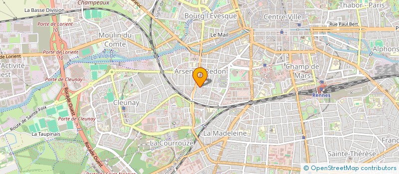 localisation de l'entreprise LES CYGNES  RENNES