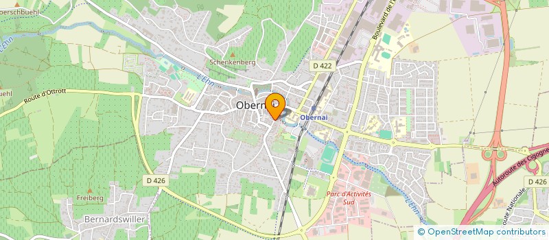 localisation de l'entreprise LES CYGNES à OBERNAI
