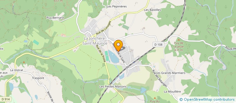 localisation de l'entreprise LES CYGNES  LA JONCHERE-SAINT-MAURICE