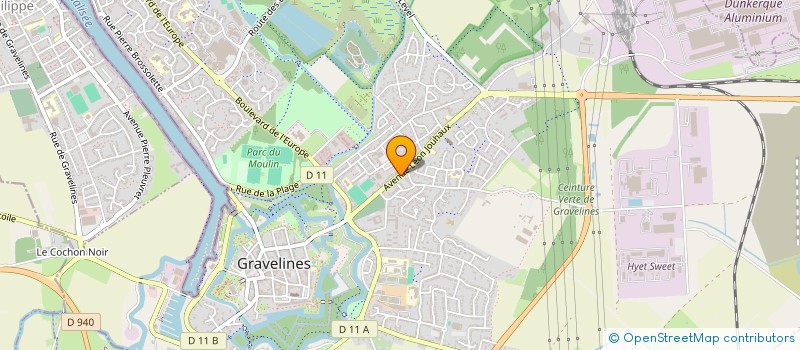 localisation de l'entreprise LES CYGNES DU BOIS D'OSIER à GRAVELINES