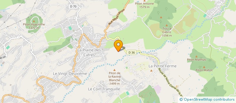 localisation de l'entreprise LES CYMBIDIUMS à LE TAMPON