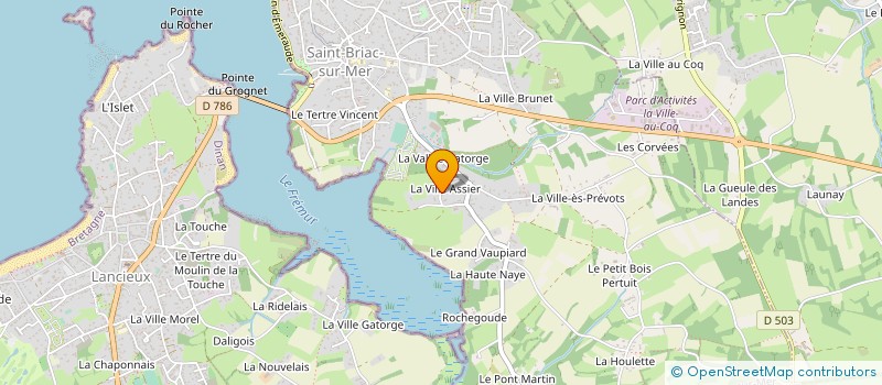 localisation de l'entreprise LES CYPRES  SAINT-BRIAC-SUR-MER