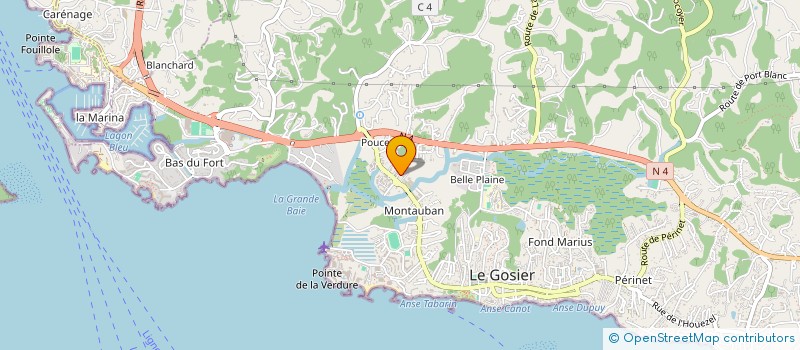 localisation de l'entreprise LES CYPRES à LE GOSIER