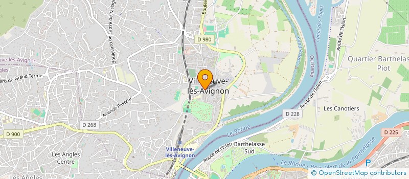 localisation de l'entreprise LES CYPRES  VILLENEUVE-LES-AVIGNON