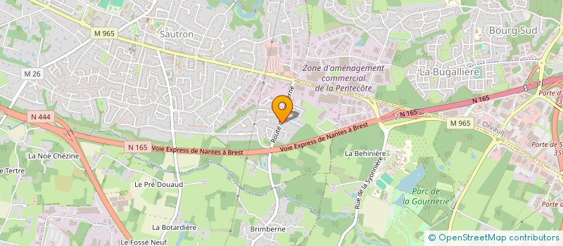 localisation de l'entreprise LES CYPRES à SAUTRON